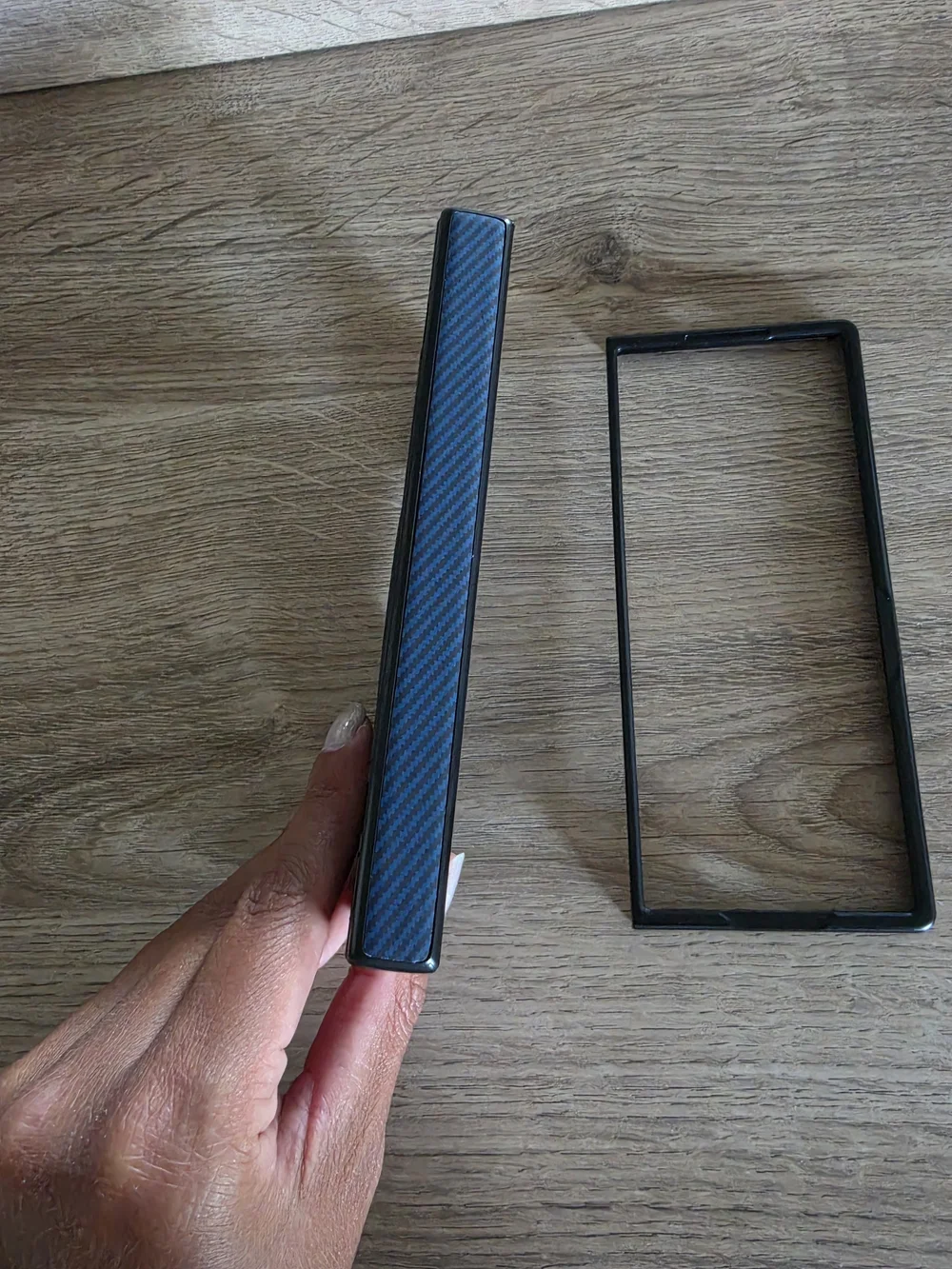 Samsung Z Fold 6 Magnetic Ring Phone Case in Black Blue Navy